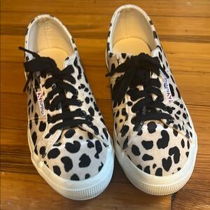 Superga Velvet Animal Print Sneaker